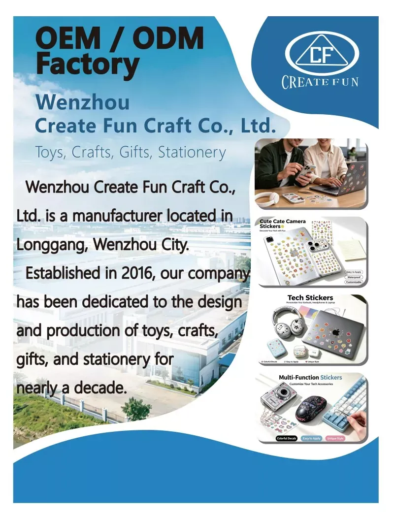 Wenzhou Create Fun Craft Co., Ltd. blesti na Global Expo: desetletje inovacij na področju nalepk po meri in igrač DIY