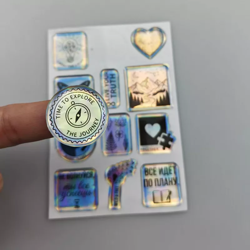 Holographic Domed Sticker